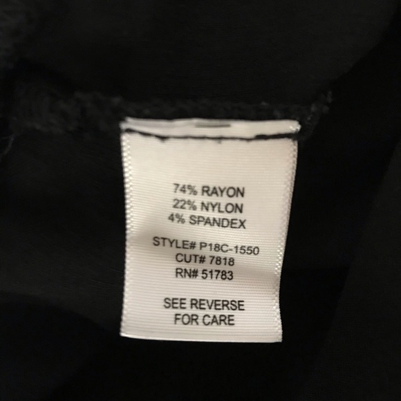 Black Stretch Slacks - Picture 5 of 6